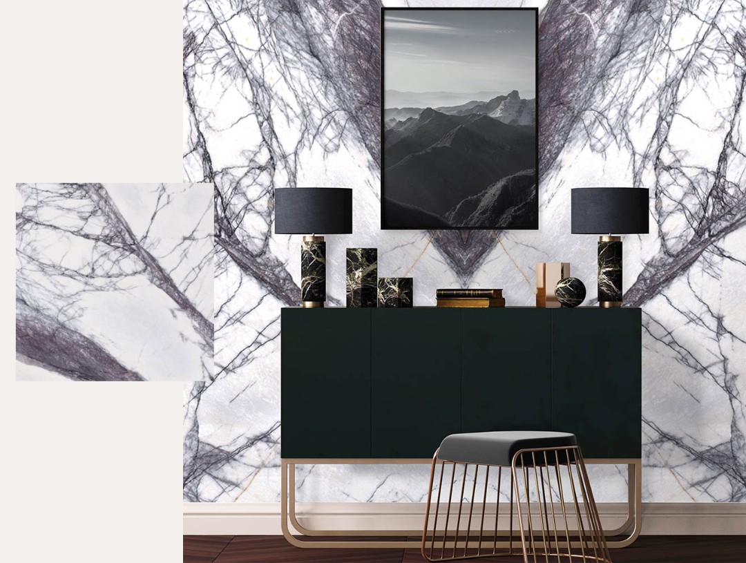 grey lilac marble